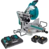 Makita 18-Volt 5.0Ah X2 LXT Lithium-Ion (36V) Brushless Cordless 10 in. Dual-Bevel Sliding Compound Miter Saw with Laser Kit