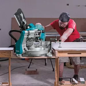 Makita 18-Volt 5.0Ah X2 LXT Lithium-Ion (36V) Brushless Cordless 10 in. Dual-Bevel Sliding Compound Miter Saw with Laser Kit