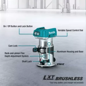 Makita 18-Volt X2 LXT Lithium-Ion Brushless Cordless 10 in. Dual-Bevel Sliding Compound Miter Saw 5.0 Ah with BONUS Router