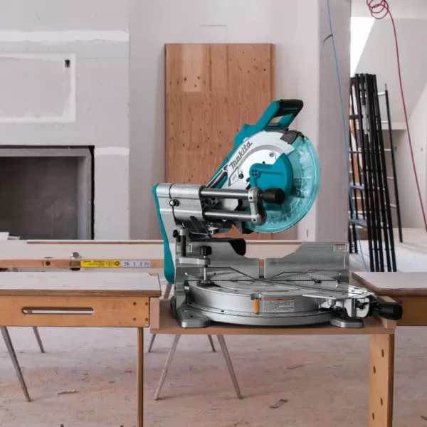 Makita 18-Volt X2 LXT Lithium-Ion (36V) Brushless Cordless 10 in. Dual-Bevel Sliding Compound Miter Saw with Laser (Tool Only)