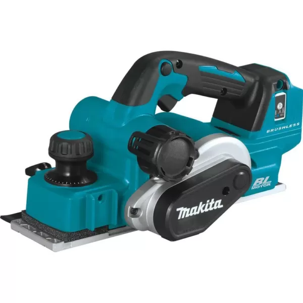 Makita 18-Volt LXT Lithium-Ion Brushless 3-1/4 in. Cordless Planer, AWS Capable, Tool Only