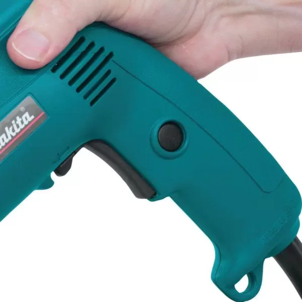 Makita 4.9 Amp 3/8 in. Corded Low Noise (79dB) Variable Speed Drill with Keyless Chuck and Hard Case