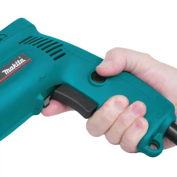 Makita 4.9 Amp 3/8 in. Corded Low Noise (79dB) Variable Speed Drill with Keyless Chuck and Hard Case