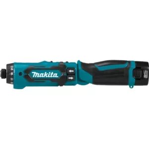 Makita 7.2-Volt Lithium-Ion 1/4 in. Cordless Hex Driver-Drill Kit with Auto-Stop Clutch