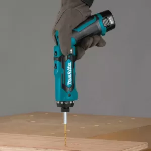 Makita 7.2-Volt Lithium-Ion 1/4 in. Cordless Hex Driver-Drill Kit with Auto-Stop Clutch