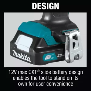 Makita 12-Volt MAX CXT Lithium-Ion Cordless 3/8 in. Driver Drill Kit, 2.0 Ah