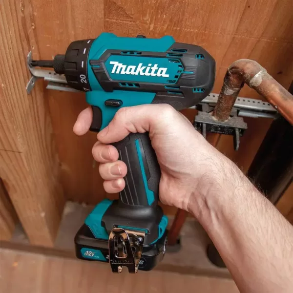 Makita 12-Volt max CXT Lithium-Ion Cordless1/4 in. Hex Screwdriver Kit, 2.0Ah