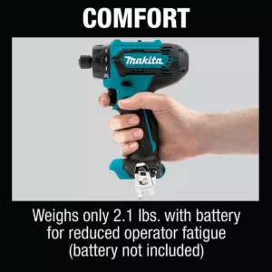 Makita 12-Volt max CXT Lithium-Ion 1/4 In. Hex Cordless Screwdriver (Tool Only)