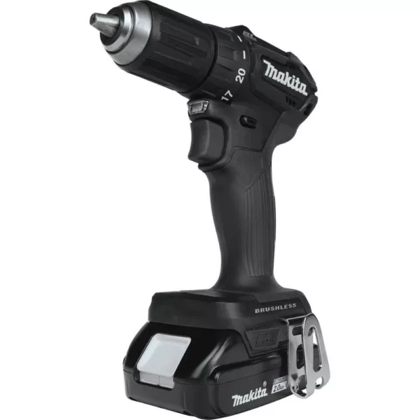 Makita 18-Volt 2.0Ah LXT Lithium-Ion Sub-Compact Brushless Cordless 1/2 in. Driver-Drill Kit