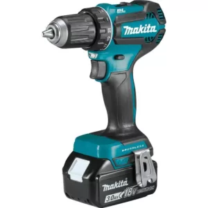 Makita 18-Volt LXT Lithium-Ion Brushless Cordless 1/2 in. Driver-Drill Kit, 3.0Ah