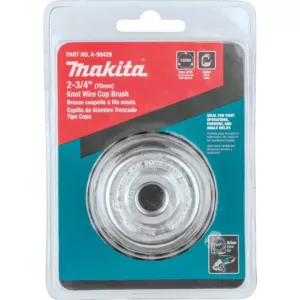 Makita 2-3/4 in. x 5/8 in.-11 Knot Wire Cup Brush