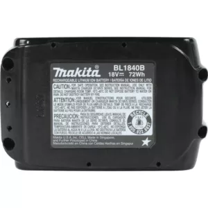 Makita 18-Volt LXT Lithium-Ion High Capacity Battery Pack 4.0Ah with Fuel Gauge