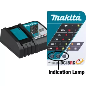 Makita 18-Volt LXT Lithium-Ion 4.0 Ah Battery and Rapid Optimum Charger Starter Pack