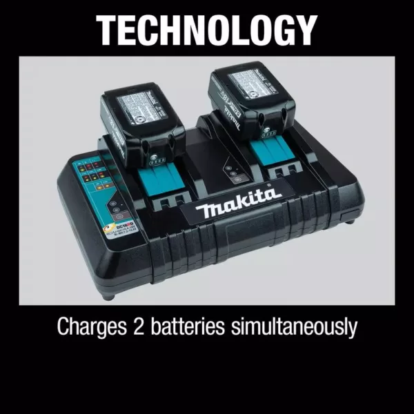 Makita 18-Volt Lithium-Ion Dual Port Rapid Optimum Charger