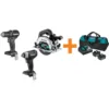 Makita 18V LXT Sub-Compact Brushless 1/2 in. Driver Drill, 11/16 in. Rotary Hammer & Recipro Saw w/ bonus 18V LXT Starter Pack