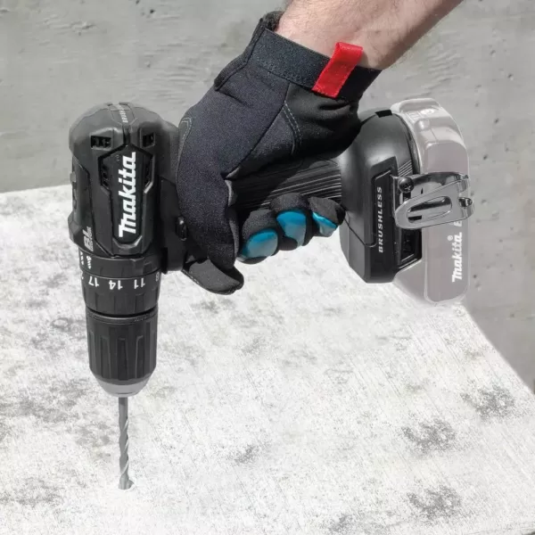 Makita 18V LXT Sub-Compact Brushless 1/2 in. Hammer Driver Drill, Circular Saw and Recipro Saw with bonus 18V LXT Starter Pack