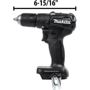 Makita 18V LXT Sub-Compact Brushless 1/2 in. Hammer Driver Drill, Circular Saw and Recipro Saw with bonus 18V LXT Starter Pack