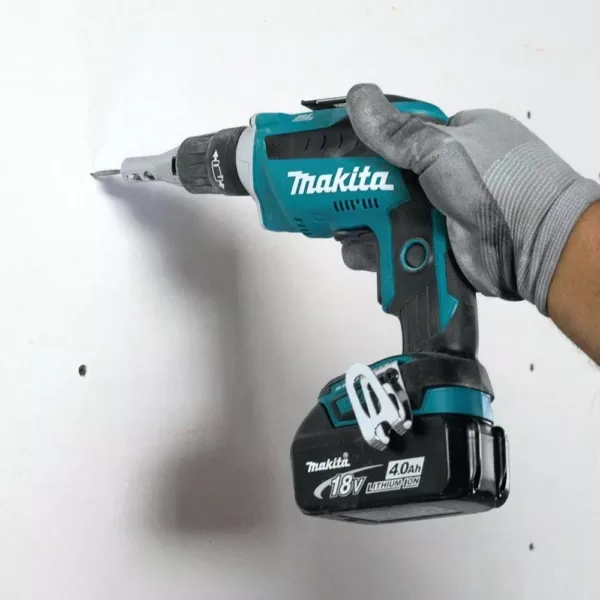 Makita 18-Volt LXT Brushless Drywall Screwdriver, 9 in. Drywall Sander and 2 Gal. Vacuum with bonus 18V LXT Starter Pack