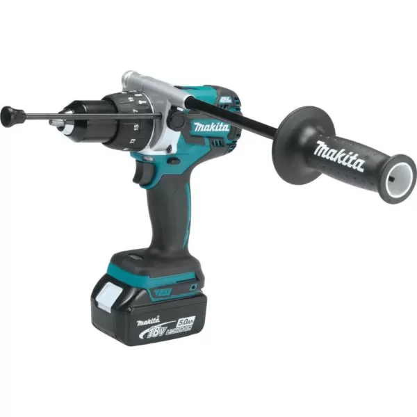 Makita 18V LXT Brushless Cordless 2-piece Combo Kit (Hammer Drill/ Impact Driver) 5.0Ah/Bonus 18V 5.0Ah LXT Lithium-Ion Battery