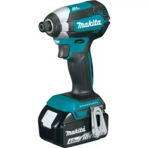 Makita 18-Volt LXT Lithium-Ion Brushless Cordless Hammer Drill and Impact Driver Combo Kit (2-Tool) w/ (2) 4Ah Batteries, Bag