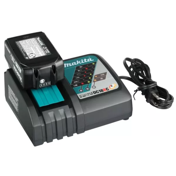 Makita 18-Volt LXT Lithium-Ion Cordless Combo Kit (5-Tool) with (2) 3.0 Ah Batteries, Rapid Charger and Tool Bag