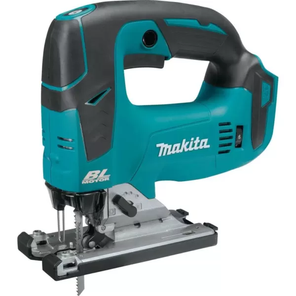 Makita 18-Volt LXT Brushless Variable Speed Compact Router, 18V LXT Jig Saw and 18V LXT Vacuum with bonus 18V LXT Starter Pack