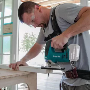 Makita 18-Volt LXT Brushless Variable Speed Compact Router, 18V LXT Jig Saw and 18V LXT Vacuum with bonus 18V LXT Starter Pack