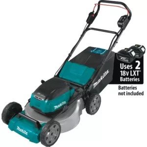 Makita 21 in. 18-Volt X2 (36-Volt) LXT Lithium-Ion Cordless Walk Behind Push Lawn Mower Kit with 4 Batteries (5.0 Ah)