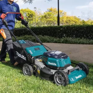 Makita 21 in. 18-Volt X2 (36-Volt) LXT Lithium-Ion Cordless Walk Behind Push Lawn Mower, Tool-Only