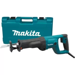 Makita 11 Amp Corded Variable Speed Reciprocating Saw with Wood Cutting Blade, Metal Cutting Blade and Hard Case