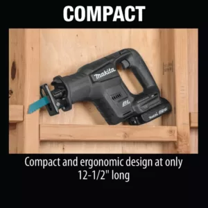 Makita 18-Volt LXT Lithium-Ion Sub-Compact Brushless Cordless Recipro Saw Kit (2.0 Ah)