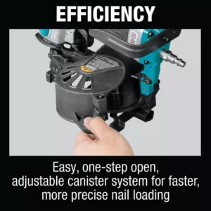 Makita 15 Degree 1-3/4 in. Pneumatic Coil Roofing Nailer