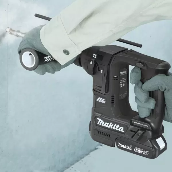 Makita 18-Volt LXT Lithium-Ion Sub-Compact Brushless Cordless 11/16 in. Rotary Hammer Kit, accepts SDS-PLUS bits (2.0Ah)