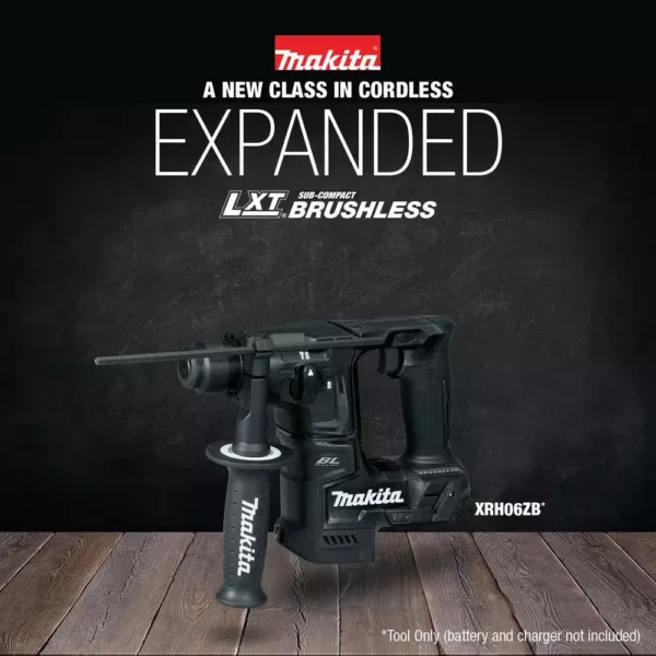 Makita 18V LXT Lithium-Ion Sub-Compact Brushless Cordless 11/16 in. Rotary Hammer, accepts SDS-PLUS bits, Tool Only