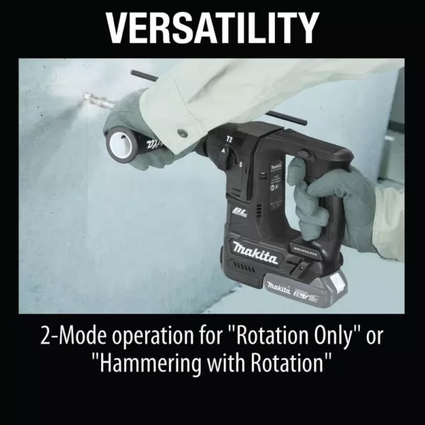 Makita 18V LXT Lithium-Ion Sub-Compact Brushless Cordless 11/16 in. Rotary Hammer, accepts SDS-PLUS bits, Tool Only