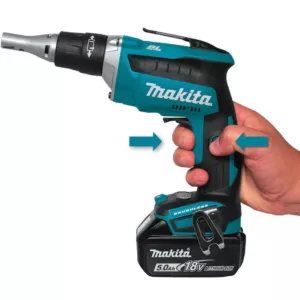 Makita 18-Volt LXT Lithium-ion Cordless 2-Piece Combo Kit (Brushless Drywall Screwdriver/Cut-Out Tool) 5.0Ah