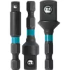 Makita ImpactX 2 in. Modified S2 Steel Socket Adapter Set (3-Pack)