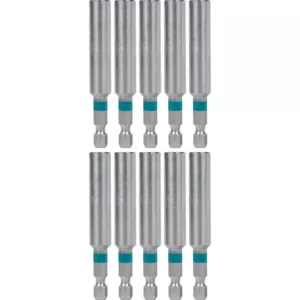 Makita ImpactX 3 in. Modified S2 Steel Magnetic Insert Bit Holder (10-Pack)