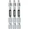 Makita Impact XPS #1 Square 2 in. Power Bit (3-Pack)