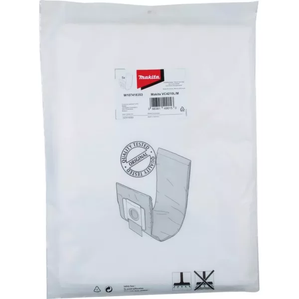 Makita Fleece Filter Bag VC4210 (5/Pack)