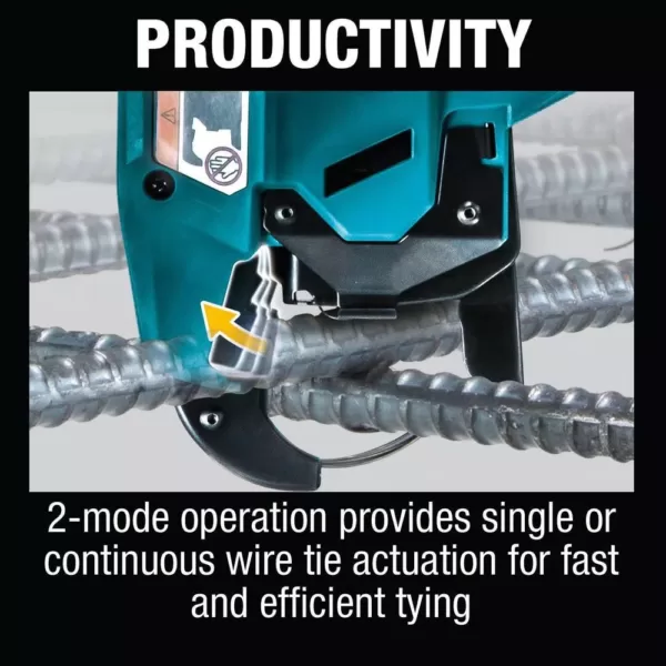 Makita 18-Volt LXT Lithium-Ion Brushless Cordless Rebar Tying Tool Kit (5.0 Ah)