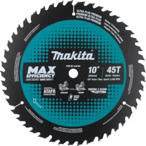 Makita 10 in. 45T Carbide-Tipped Max Efficiency Miter Saw Blade