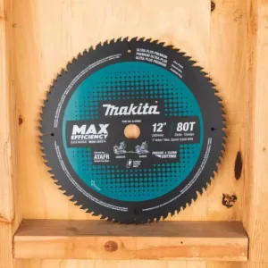 Makita 12 in. 80T Carbide-Tipped Max Efficiency Miter Saw Blade