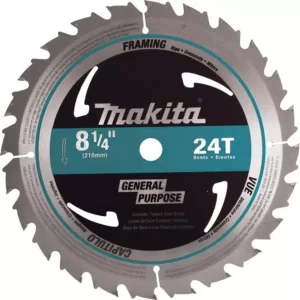 Makita 8-1/4 in. 24-Teeth Framing Carbide-Tipped Circular Saw Blade