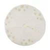 Manor Luxe 56 in. Snowflake Sequin Soft Plush Furry Round Christmas Tree Skirt in White