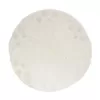 Manor Luxe 56 in. Snowflake Sequin Soft Plush Furry Light Up Round Christmas Tree Skirt in White