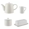 Mason Cash Forest 4-Piece 59 fl. oz. Cream Stoneware Breakfast Set