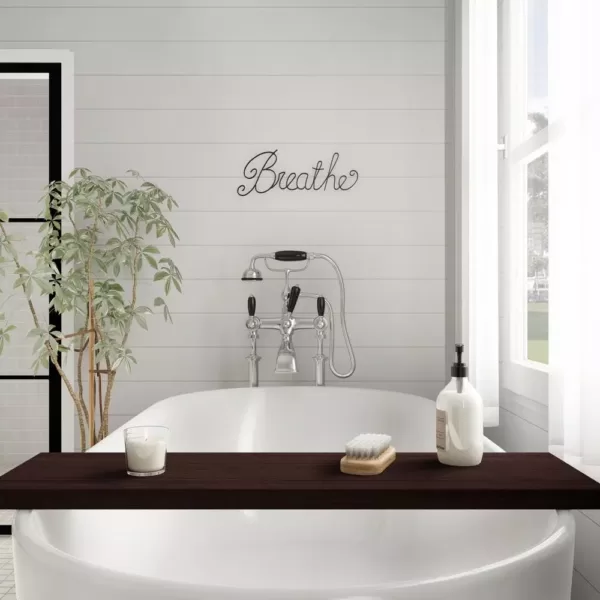 Lavish Home "Breathe" Decorative Metal Cutout Wall Sign