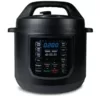 Magic Chef 9-in-1 6 Qt. Matte Black Electric Multi-Cooker with Recipe Book