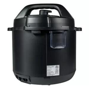 Magic Chef 9-in-1 6 Qt. Matte Black Electric Multi-Cooker with Recipe Book